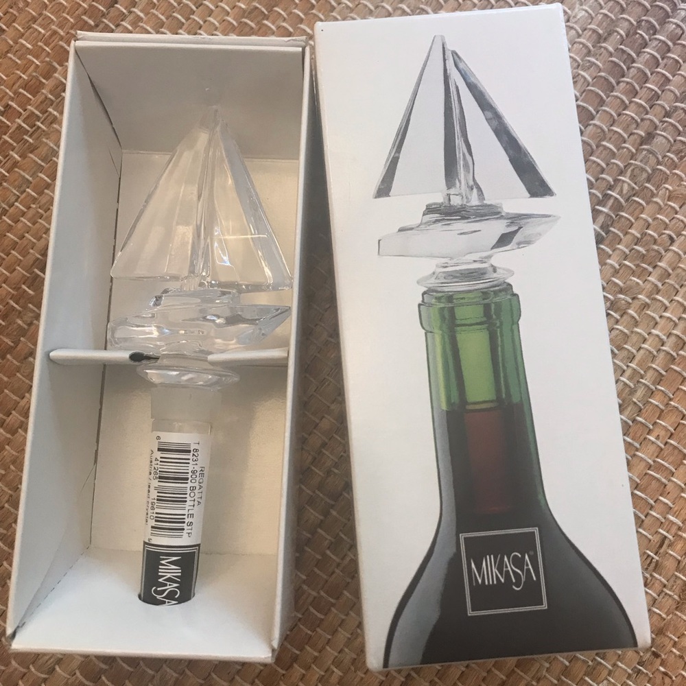 Mikasa crystal Regatta bottle stoppers